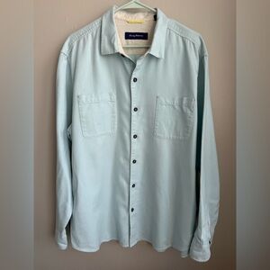 Tommy Bahama  Men's size L brushed button up shirt long‎ sleeve